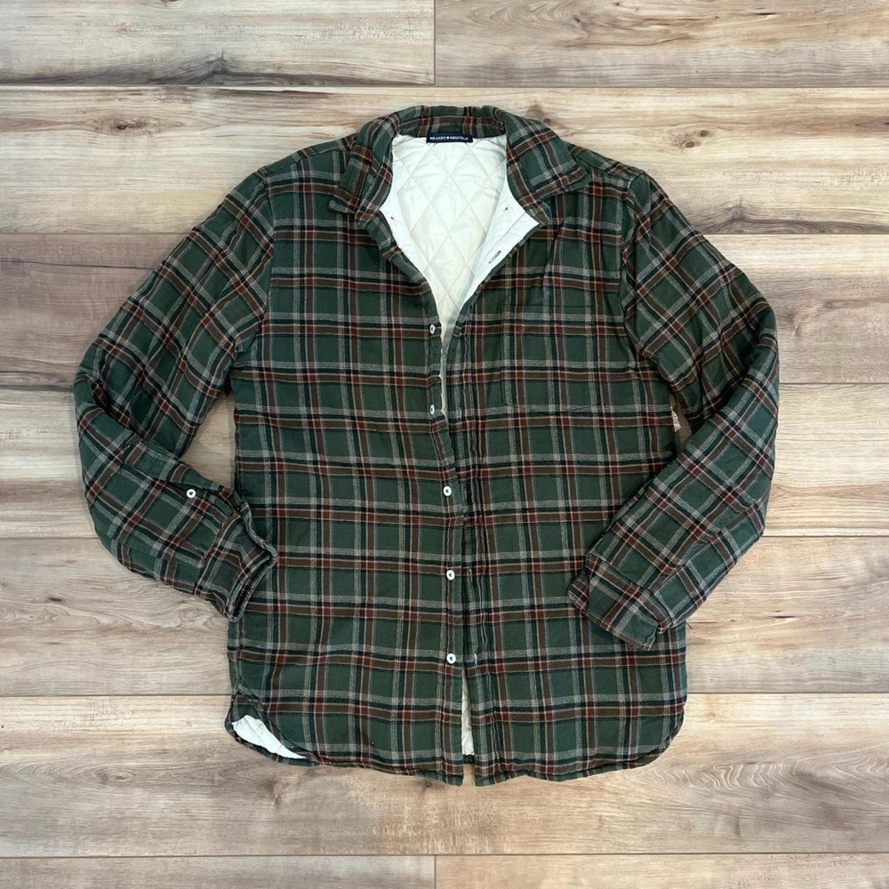 Brandy Melville Plaid Puffer Coat